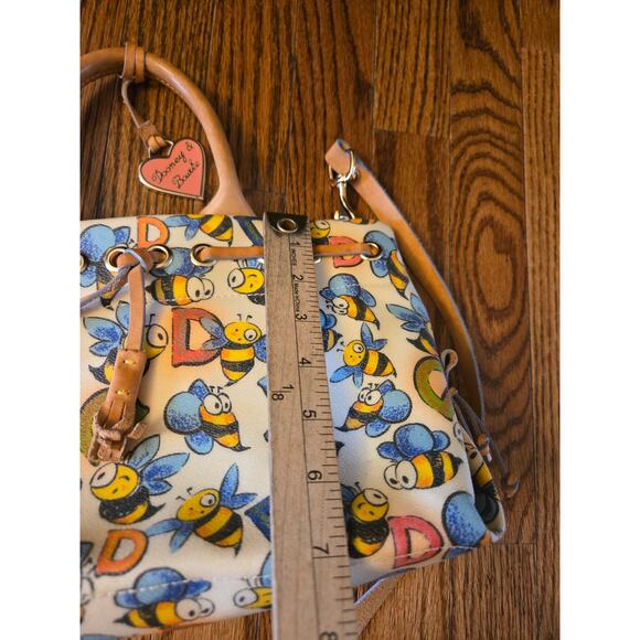 Dooney & Bourke Vintage Bumble Bee Print Convertible Tote Bag & Crossbody Purse - Picture 15 of 16